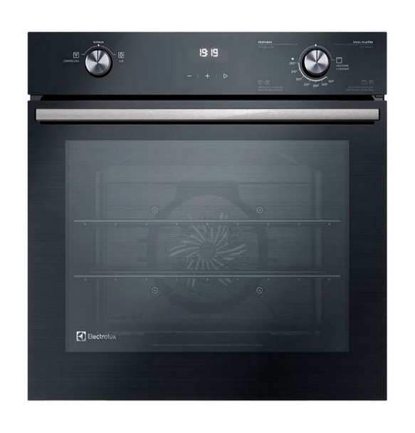 Forno a Gás de Embutir 80L Electrolux com Grill e Timer OE8GH Preto 220V